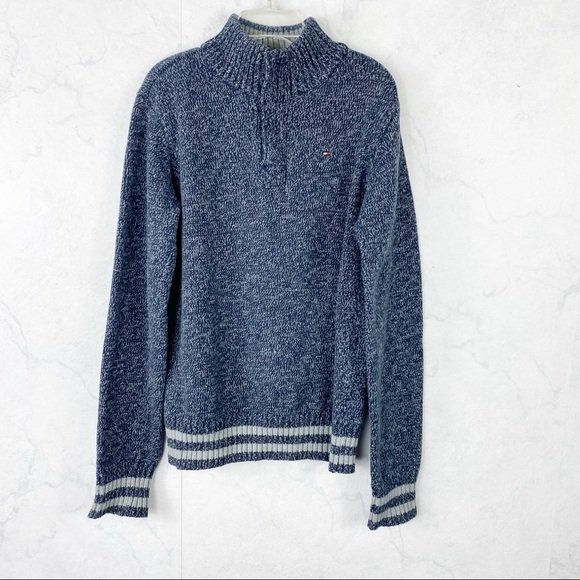 [Tommy Hilfiger] Boys Essential Quarter Zip Sweater - Picture 1 of 3